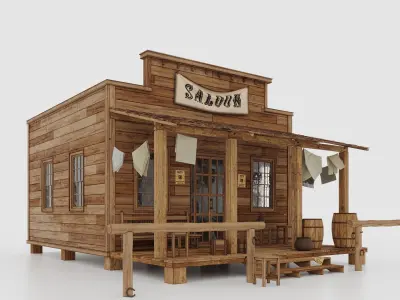 Wild West Saloon 3D model