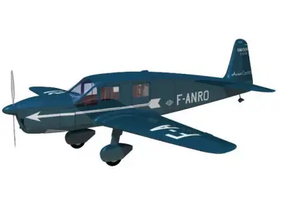 Caudron Simoun 3D model