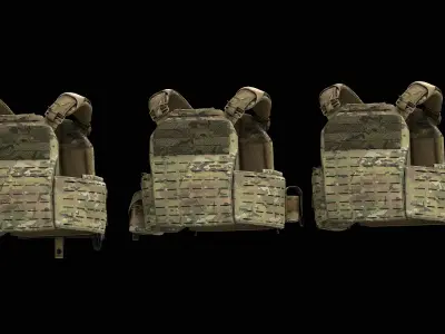 Strandhogg v3 SAPI Cut Plate Carrier  V2 V3 V4 Low-poly 3D model