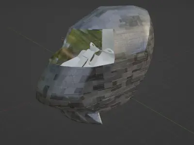 Flying transport of the future 3D model