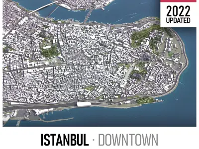 Istanbul Low-poly 3D model