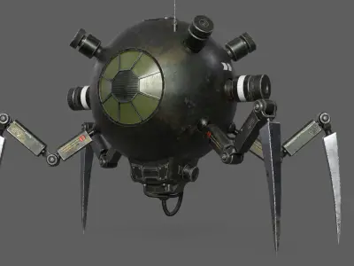 Spider droid 3D model