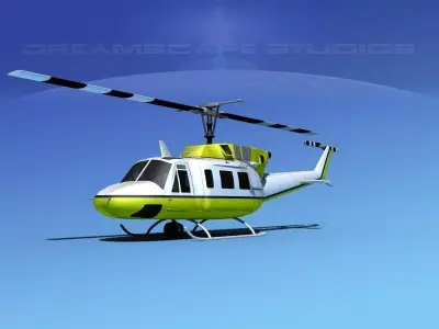 Bell 212 V22 Unmarked 3D model
