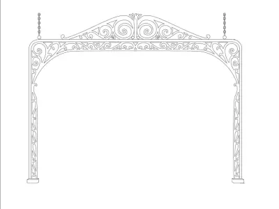 Pergola en vista  3D print model