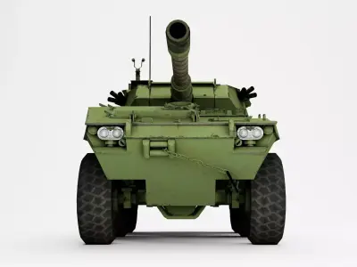 LAV-600 military vehicle Low-poly 3D model
