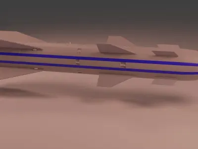 Air to Surface or Air to Ground Soviet Missile X-29T Kh-29T Free low-poly 3D model