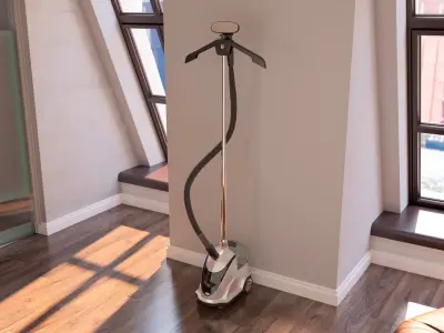 Anthter Garment Steamer Station Silver 3D model