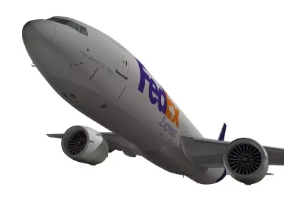 Boeing 777-200F FedEx 3D model