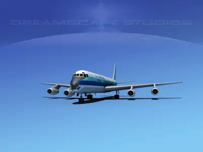 Douglas DC-8-63 Eastern Airlines 3 3D model