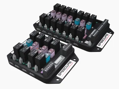 Speedwire relay controllers bundle Low-poly 3D model