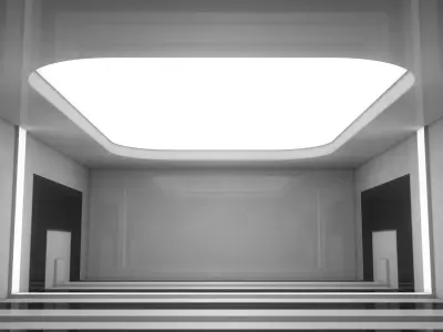 Sci Fi Interior 3D model 90