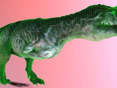 Majungasaurus  Low-poly 3D model
