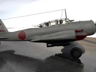 Mitsubishi Ki-51 Type 99 Sonia 3D model