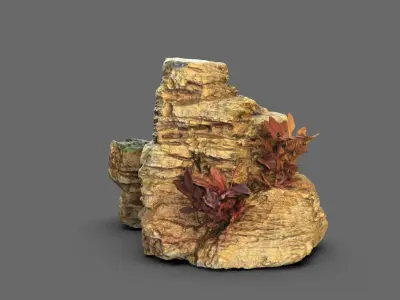 Aquarium Rock Fish House 3D model
