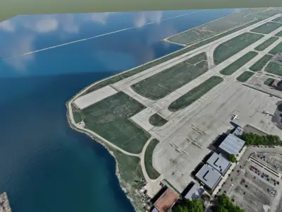 Burke Lakefront Airport 3D model