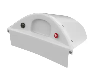 Racepak Dragster fiber dash Low-poly 3D model