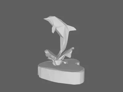 Dolphin Low Poly Low-poly 3D model