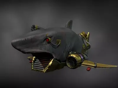RoboShark world of warcraft shark 3D model