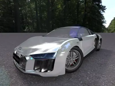 Audi R8 Sport Car Free 3D model