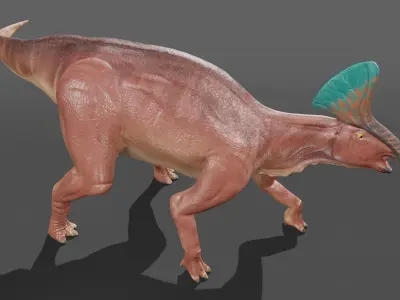 Olorotitan dinosaur Free low-poly 3D model