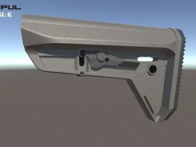 Magpul SL-K Low-poly 3D model