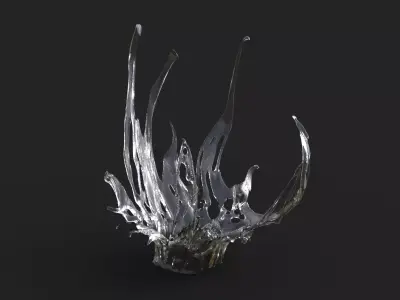 Water stylized 2  3D model