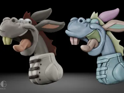 Donkey Insanity 3D model