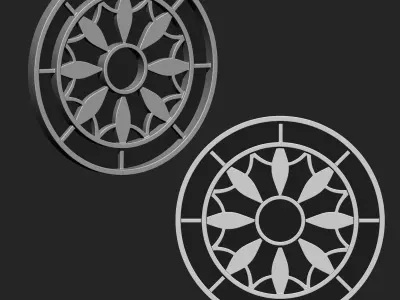 Round Window IMM Brush Pack 10 in One 3D model