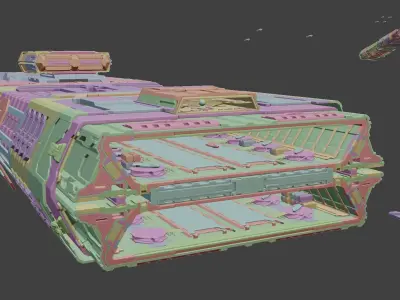 Space Carrier 3D model