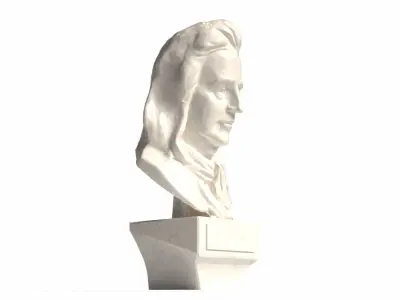 Isaac Newton 3D Printable FBX-STL-GLB-OBJ 3D print model