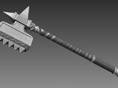 Zbrush Axe 2 3D model