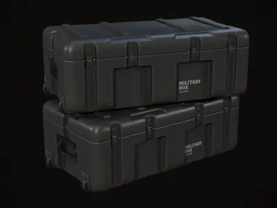 MilitaryCase 02 Low-poly 3D model
