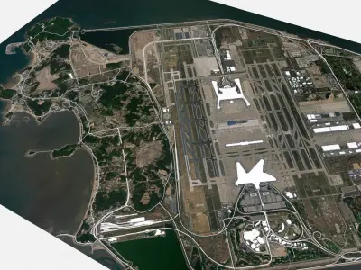 Incheon International Airport Republic of Korea 3D model