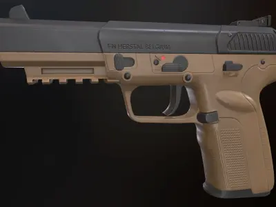 FN Five-seveN Low-poly 3D model