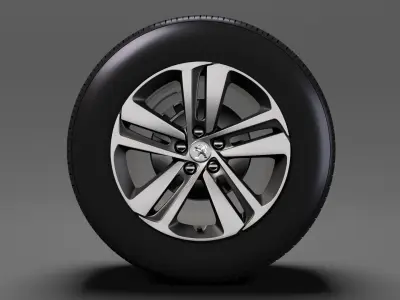 Peugeot Expert 2017 wheel 3D model