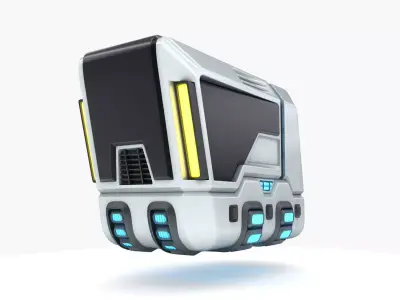 Hover truck 01 3D model