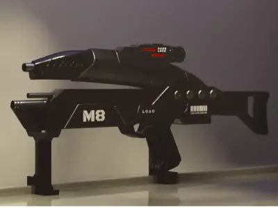 Mass Effect M8 Avenger assault rifle 3D model