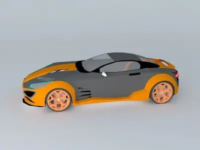 Sport car NEG SLN Free 3D model