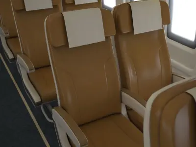 Airplane Cabin V2 Low-poly 3D model