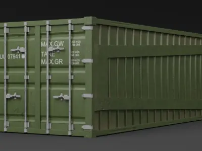 Cyberpunk 2077 Container Free low-poly 3D model