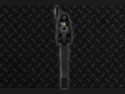 M249 SMG HYBRID FULLY RIGGED 3D model