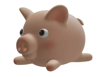 Cute Pig Free 3D model