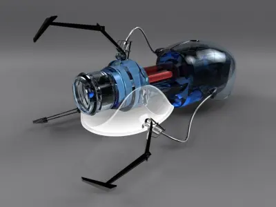 Portal Gun Free 3D model