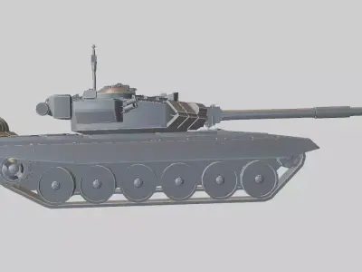 Modern Battle Tank 3D model