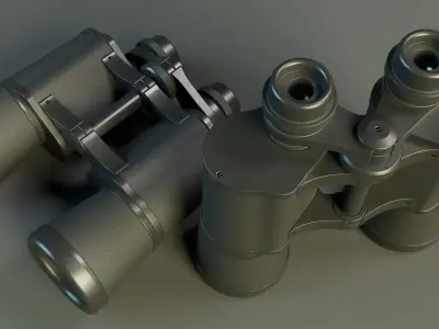 Binoculars PBR Low-poly 3D model