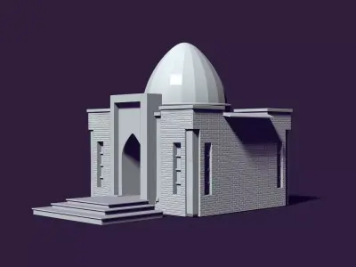 Mausoleum of Muslim Turkic peoples 3D print model