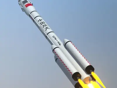 CZ 2F Launch Vehicle 3D model