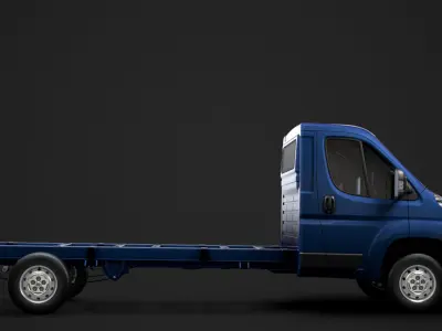 Fiat Ducato Chassis Truck Single Cab 4300WB 2014 3D model