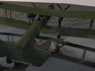 Handley Page HP-50 Heyford 3D model