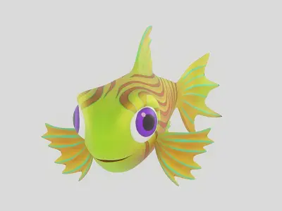 Cartoon Fish 20 Low-poly 3D model